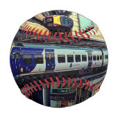 Balle De Baseball Train bleu et gris (Devant)