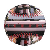 Balle De Baseball Train rouge et blanc (Dos)
