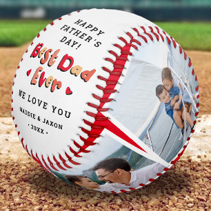 Balle De Baseball Trendy 4 Photo Meilleur Papa Jamais Garder Fête de