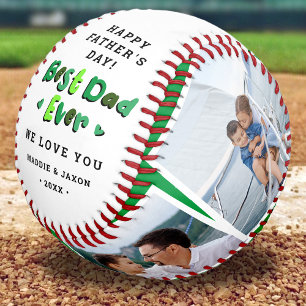 Balle De Baseball Trendy 4 Photo Meilleur Papa Jamais Garder Fête de