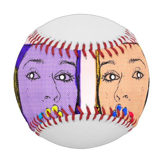 Balle De Baseball Trendy et coloré (Devant)