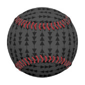 Balle De Baseball Triangles à pendage noir moderne et élégant sur fu (Dos)