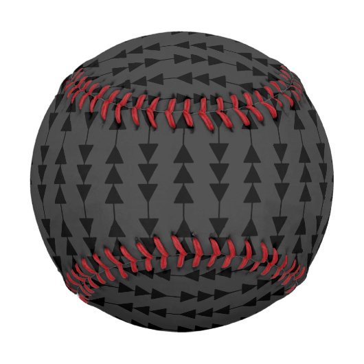 Balle De Baseball Triangles à pendage noir moderne et élégant sur fu (Devant)
