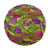 Balle De Baseball Tulipes (Dos)