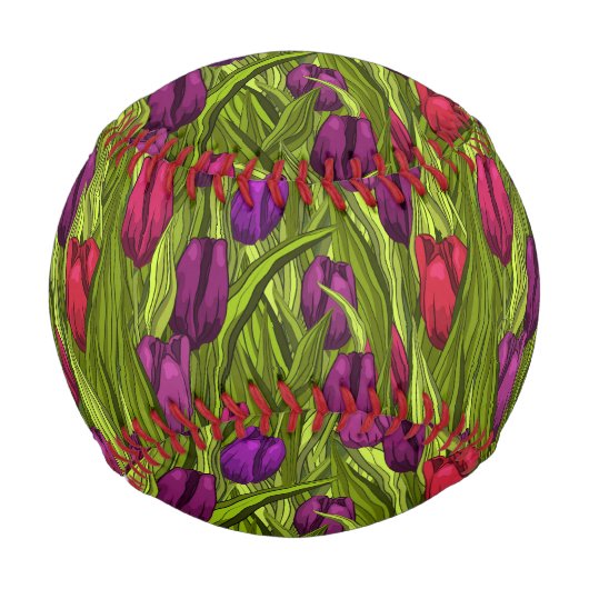 Balle De Baseball Tulipes (Devant)