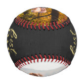 Balle De Baseball Typographie de feuille d'or Fête des pères Basebal (Dos)