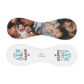 Balle De Baseball Typographie moderne 1ère Fête des pères Bébé Photo (Panneaux)