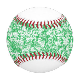 Balle De Baseball un arrière - plan vert et blanc avec de petits poi