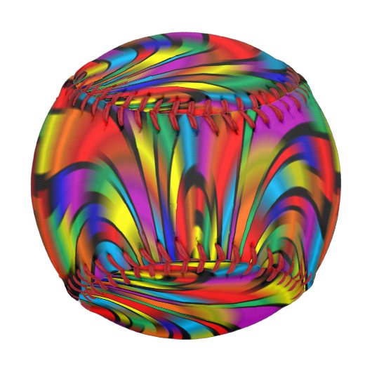 Balle De Baseball Un baseball d'intégration coloré (Devant)