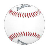 Balle De Baseball Un Monogramme Faux-"Diamond" (Devant)