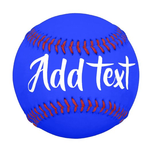 Balle De Baseball uni bleu (Devant)