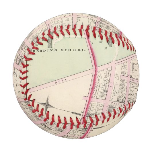 Balle De Baseball Université Brown (Devant Gauche)