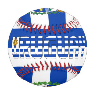 Balle De Baseball Uruguay Drapeau et armoiries patriotique