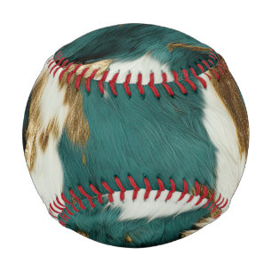 Balle De Baseball Vache blanche de l'Ouest Emerald Gold
