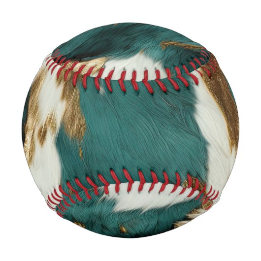 Balle De Baseball Vache blanche de l'Ouest Emerald Gold (Devant)