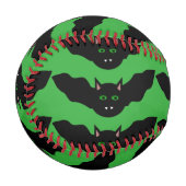 Balle De Baseball Vampire Chat Face Bat Halloween Baseball (Devant Gauche)