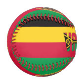 Balle De Baseball Vanuatu Drapeau et blason Patriotique (Devant Gauche)