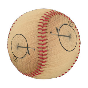 Balle De Baseball Vélo ancien à grande roue rustique