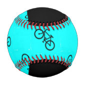 Balle De Baseball Vélos motif sur bleu (Dos)