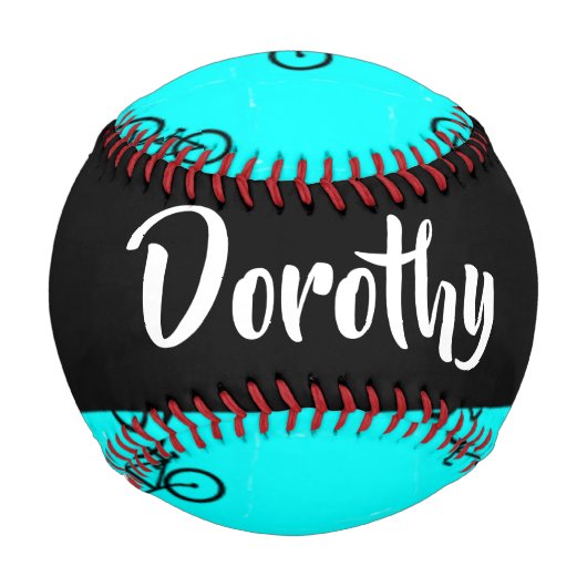 Balle De Baseball Vélos motif sur bleu (Devant)