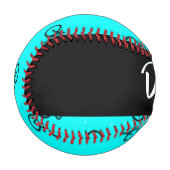 Balle De Baseball Vélos motif sur bleu (Devant Gauche)