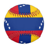 Balle De Baseball Venezuela : drapeau patriotique vénézuélien (Dos)