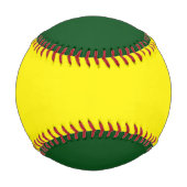 Balle De Baseball Vert et jaune (Dos)