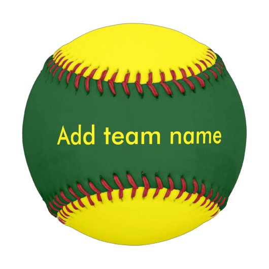 Balle De Baseball Vert et jaune (Devant)