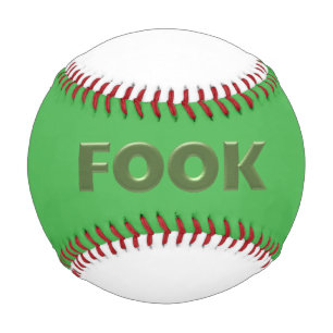 Balle De Baseball Vert pâle sur le baseball vert