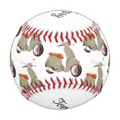 Balle De Baseball Vespa/Scooter #1 Papa +Noms (Devant)