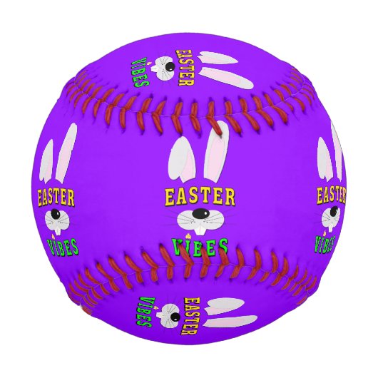 Balle De Baseball Vibes de Pâques (Dos)