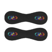 Balle De Baseball Vibrant infinity with rainbow butterfly on black (Panneaux)