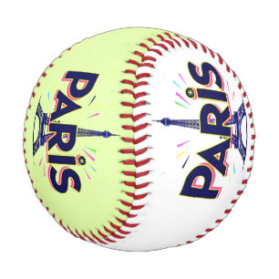 Balle De Baseball Ville de Lumière : Art typographique audacieux de
