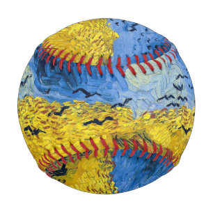 Balle De Baseball Vincent van Gogh - Champ de blé aux corbeaux