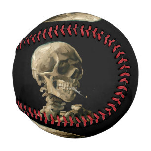 Balle De Baseball Vincent van Gogh - Crâne avec cigarette allumée