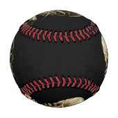 Balle De Baseball Vincent van Gogh - Crâne avec cigarette brûlante (Dos)