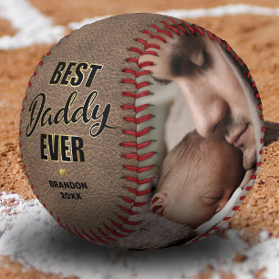Balle De Baseball Vintage Meilleur Papa Jamais Photo Baseball