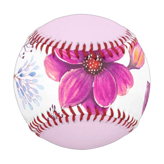 Balle De Baseball Violet rose (Dos)