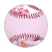 Balle De Baseball Violet rose (Devant)