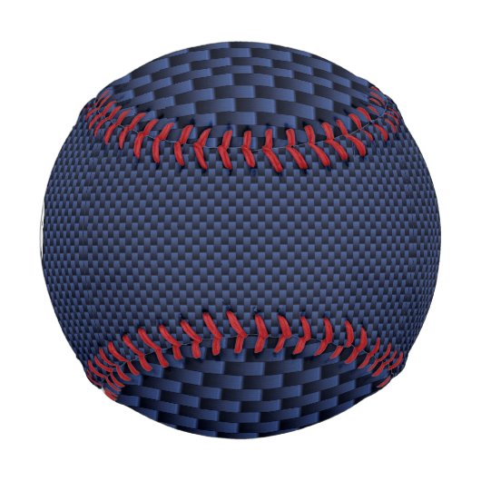 Balle De Baseball Virgo Sign on Blue Carbon Fibre Style d'impression (Devant)