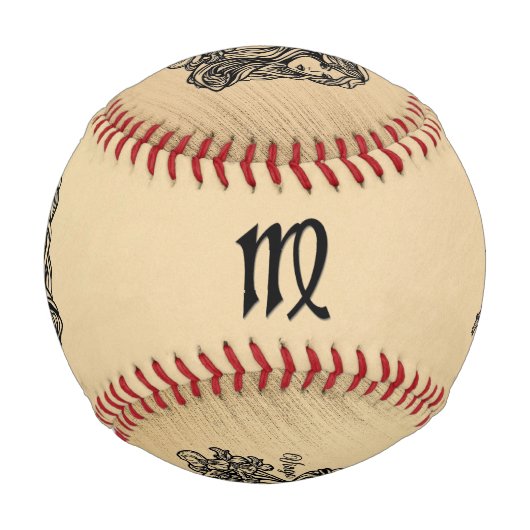 Balle De Baseball Virgo Zodiac Rustique (Dos)