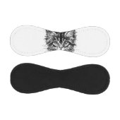 Balle De Baseball Visage de Kitten noir et blanc (Panneaux)