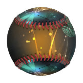 Balle De Baseball Vol de libellule verte lumineuse (Devant)