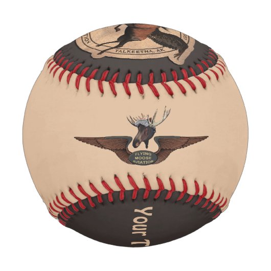 Balle De Baseball Vol de Moose Aviation (Dos)