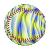 Balle De Baseball Vortex de baseball en bleu et jaune (Devant Gauche)