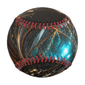 Balle De Baseball Vortex doré du noyau quantique (Dos)