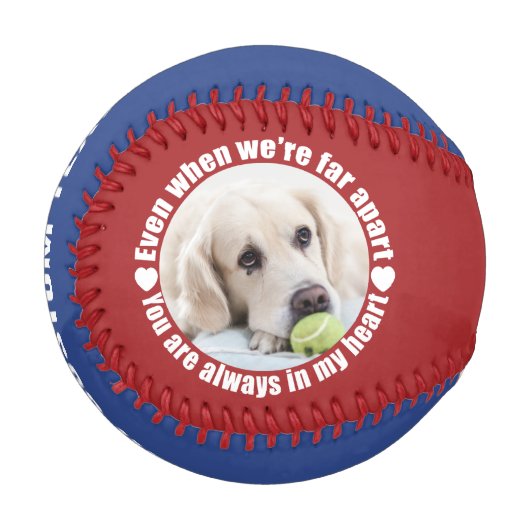 Balle De Baseball VOS 2 PHOTOS & NOM Far Apart Love baseball (Devant Gauche)