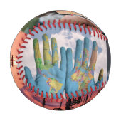 Balle De Baseball VOS PHOTOS personnalisées collage baseball (Devant Gauche)