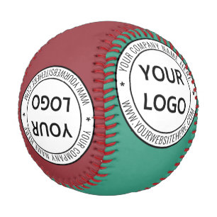 Balle De Baseball Votre Modèle de baseball de texte du logo de votre