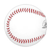 Balle De Baseball Votre nom personnalisé (Devant Gauche)